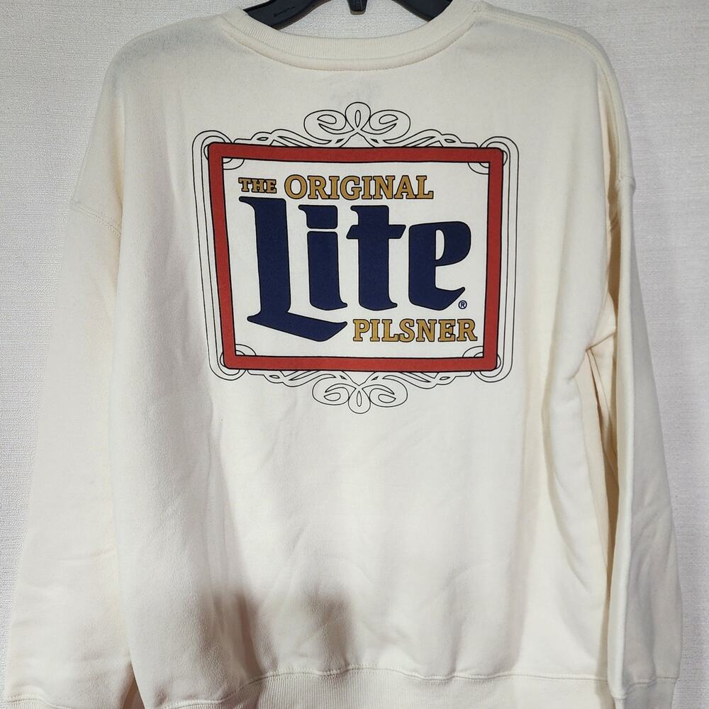 Miller lite sweatshirt women's small-first picture is back of sweatshirt